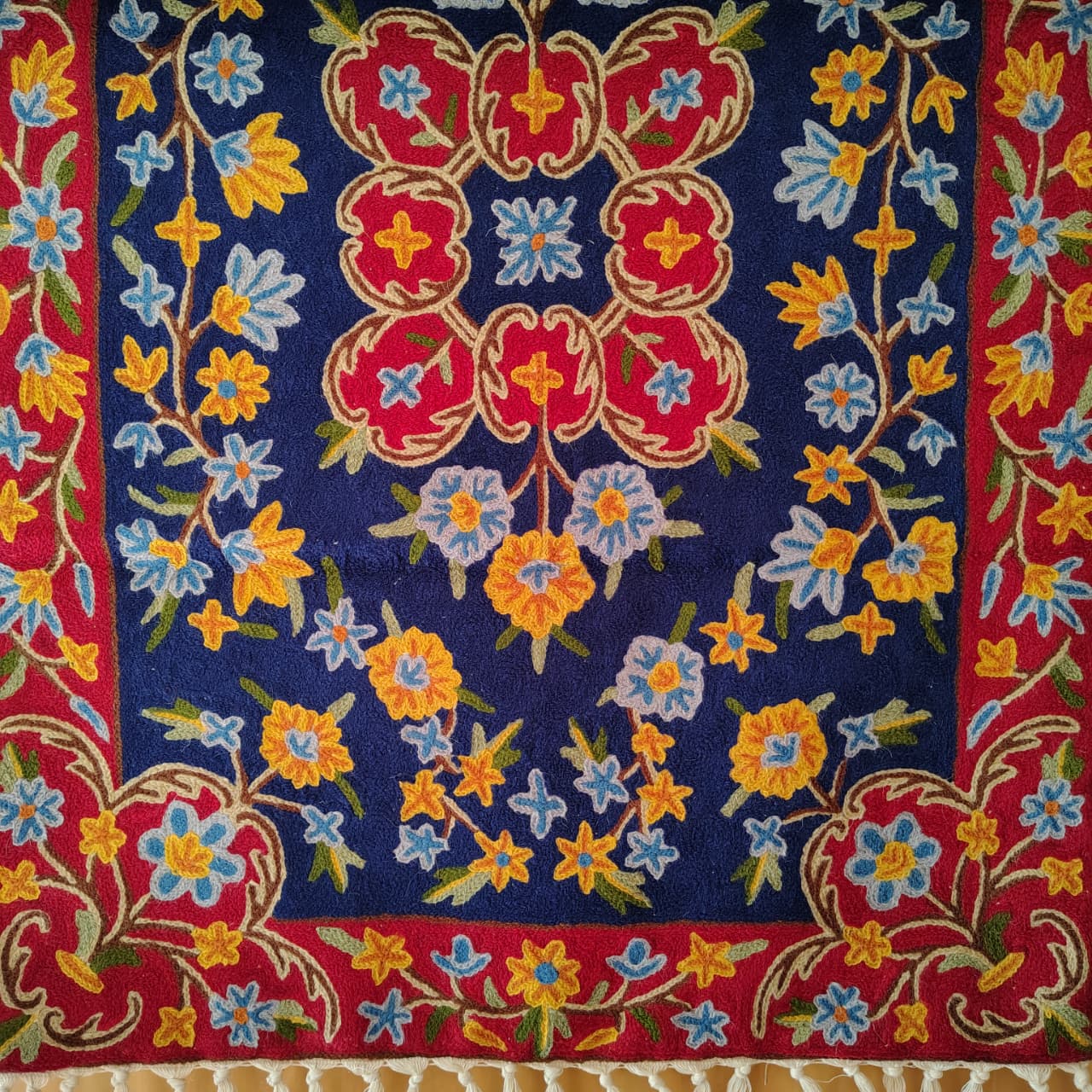 Handcrafted Aari Embroidered Wall Hanging